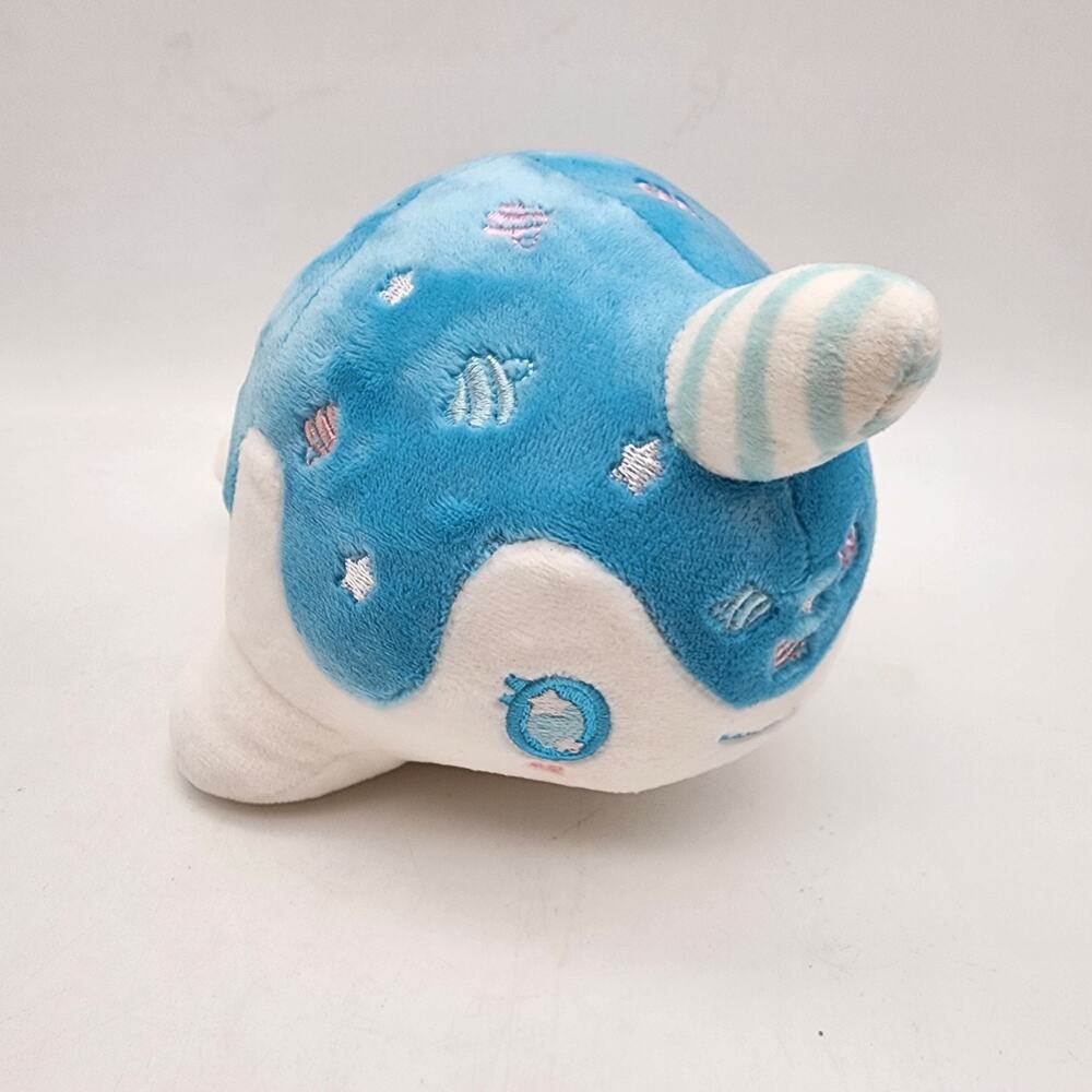 Aurora Tasty Peach Narwhal Whale Plush Toy 8” Blue White Rare Colorway 2022